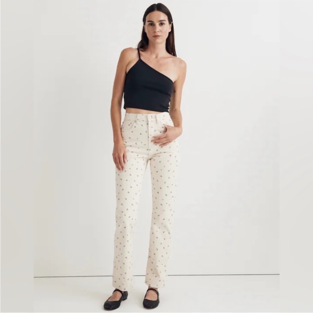 RARE!!! Madewell 90s straight Jean in daisy drizzle